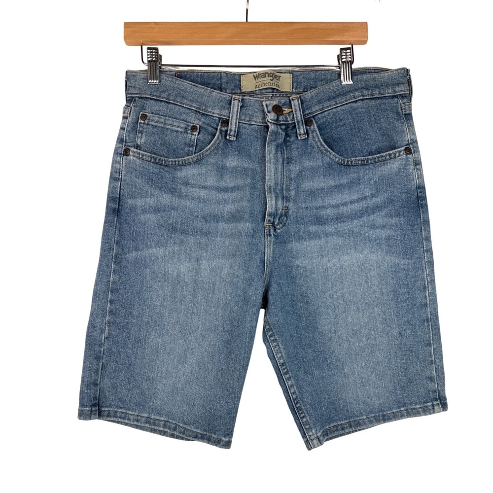 Wrangler Authentics Bermuda Denim Shorts size 30 Blue